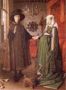 EYCK, Jan van, Giovanni Arnolfini and His Wife Giovanna Cenami